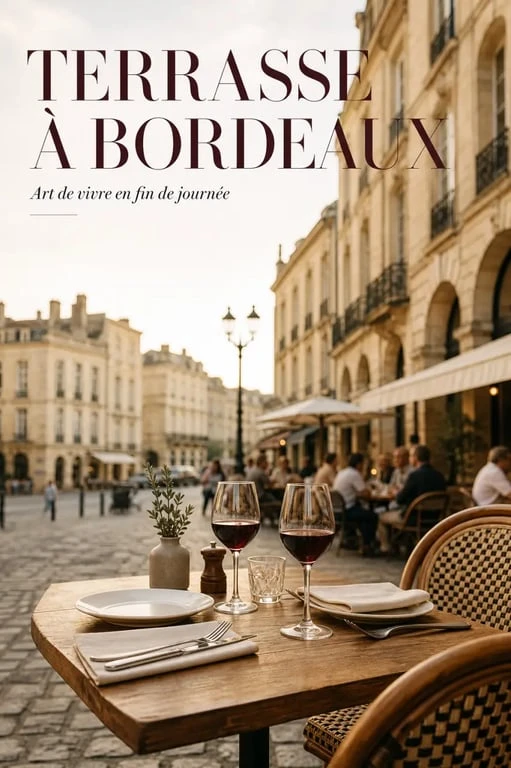 Terrasse de restaurant à Bordeaux ouvert le dimanche
