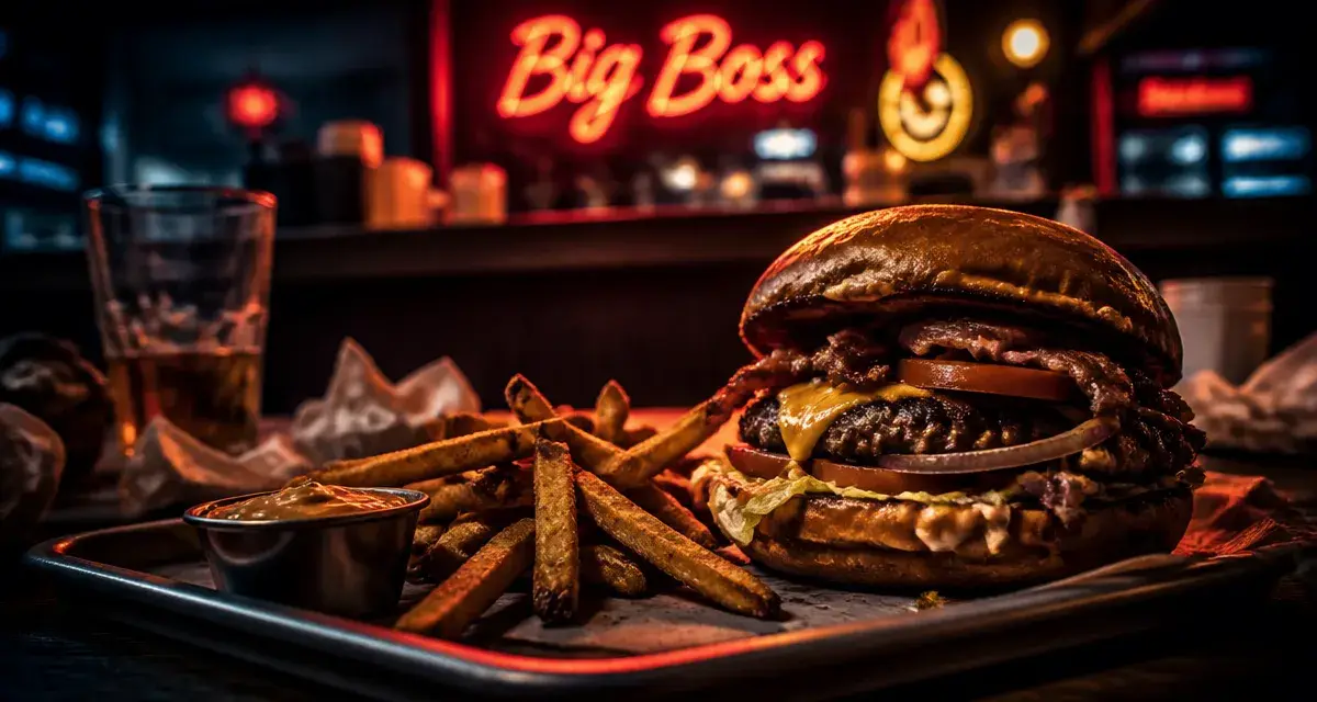 Big boss restaurant Bordeaux : burger grillé et frites maison