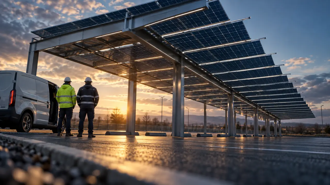 À Bacalan, 22 000 m² de panneaux solaires couvrent le parking des Trois-Cardinaux