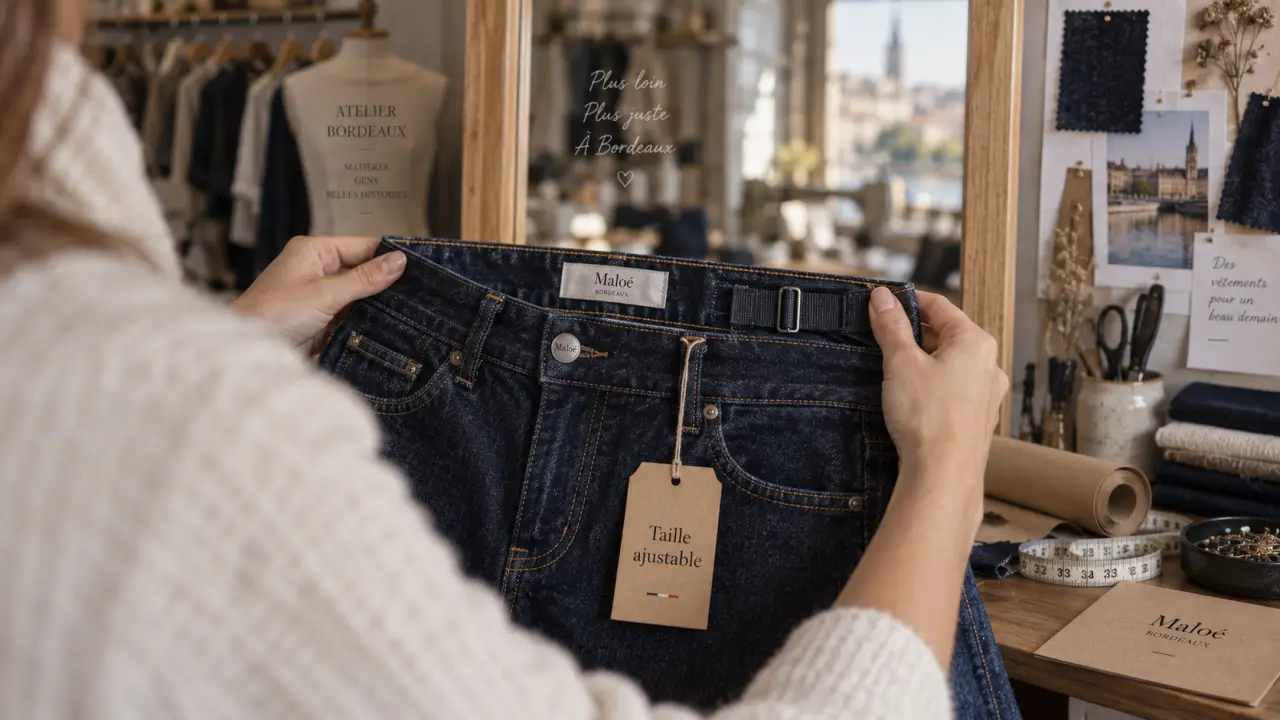 À Bordeaux, Camille Boulouis imagine des jeans à taille ajustable
