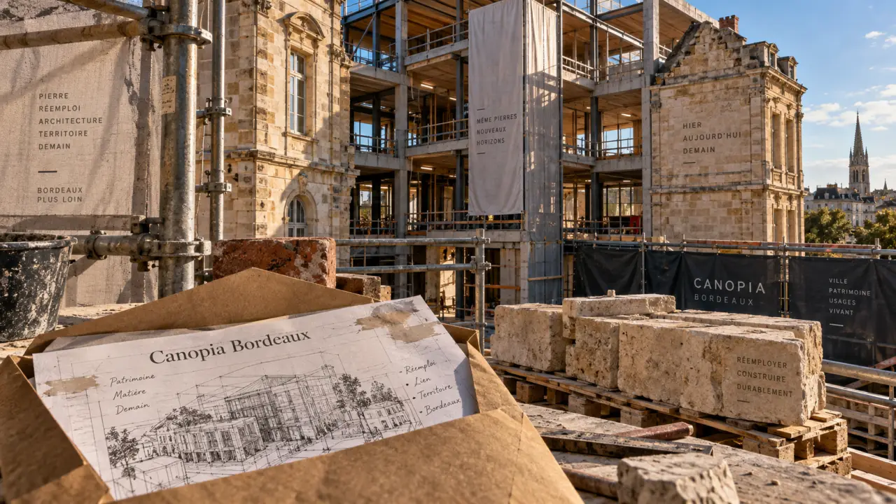 À Bordeaux, Canopia avance en intégrant la mémoire du bâti existant
