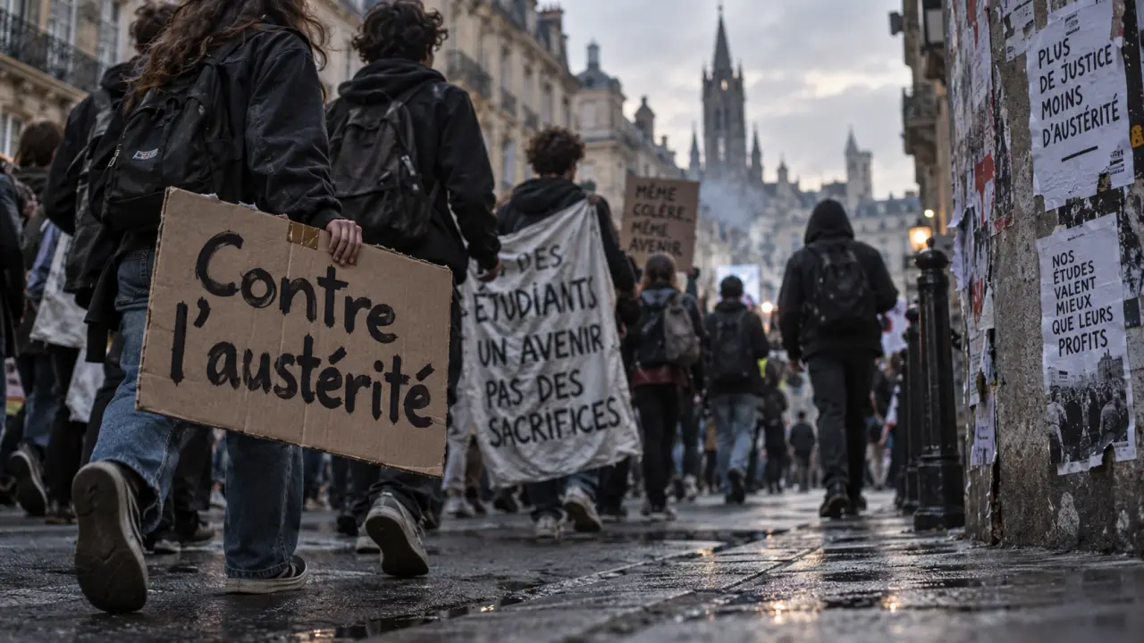 À Bordeaux, plus de 1 000 jeunes mobilisés contre l’austérité