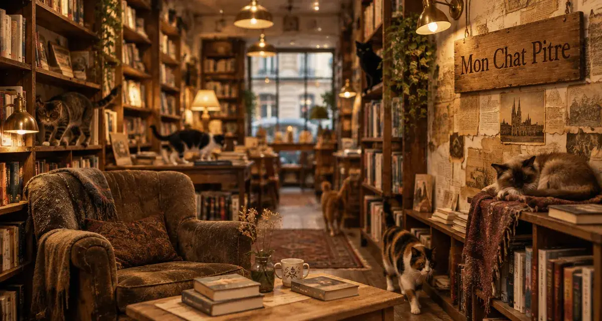 À Bordeaux, Mon Chat Pitre mêle librairie et vie de chats
