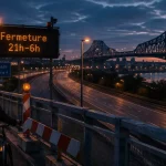 Pont d’Aquitaine : deux nuits de fermeture sur la rocade de Bordeaux