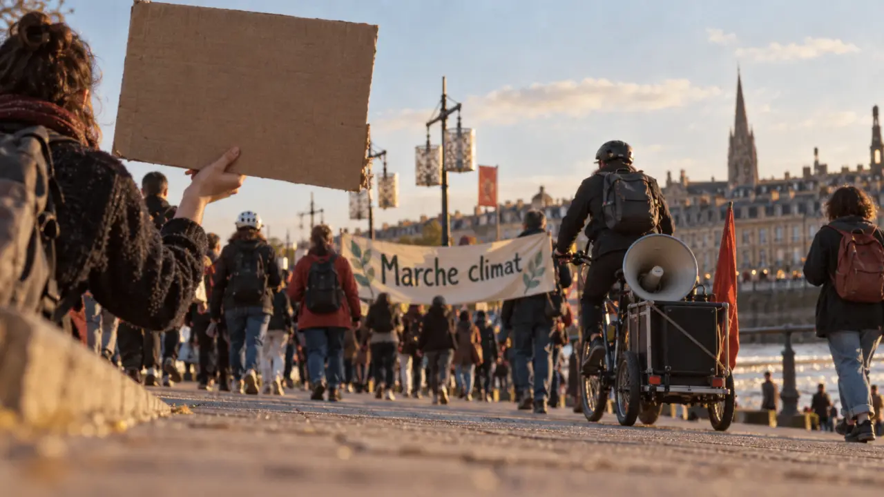 À Bordeaux, environ 3 300 personnes ont marché pour le climat