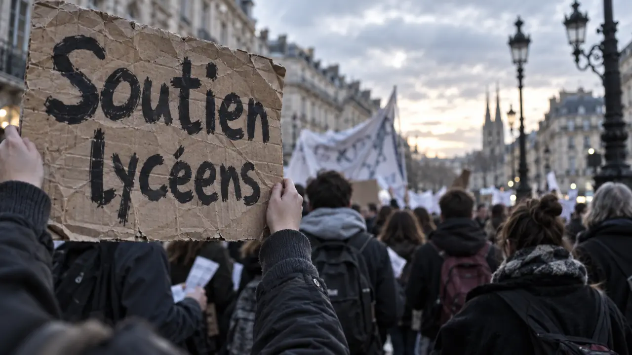 À Bordeaux, une forte mobilisation en soutien aux lycéens